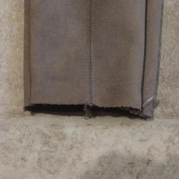 Zara Faux Suede Skinny Raw Hem Pants with Ankle Zipper Size XS - Picture 8 of 8